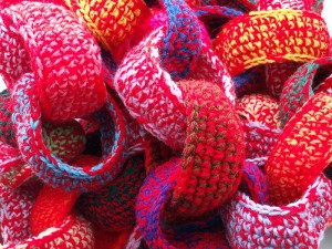 Crochet chain detail