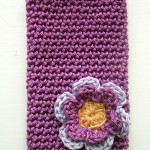 Purple ipod Cover with Flower