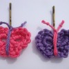 cute pair of butterfly hairclips