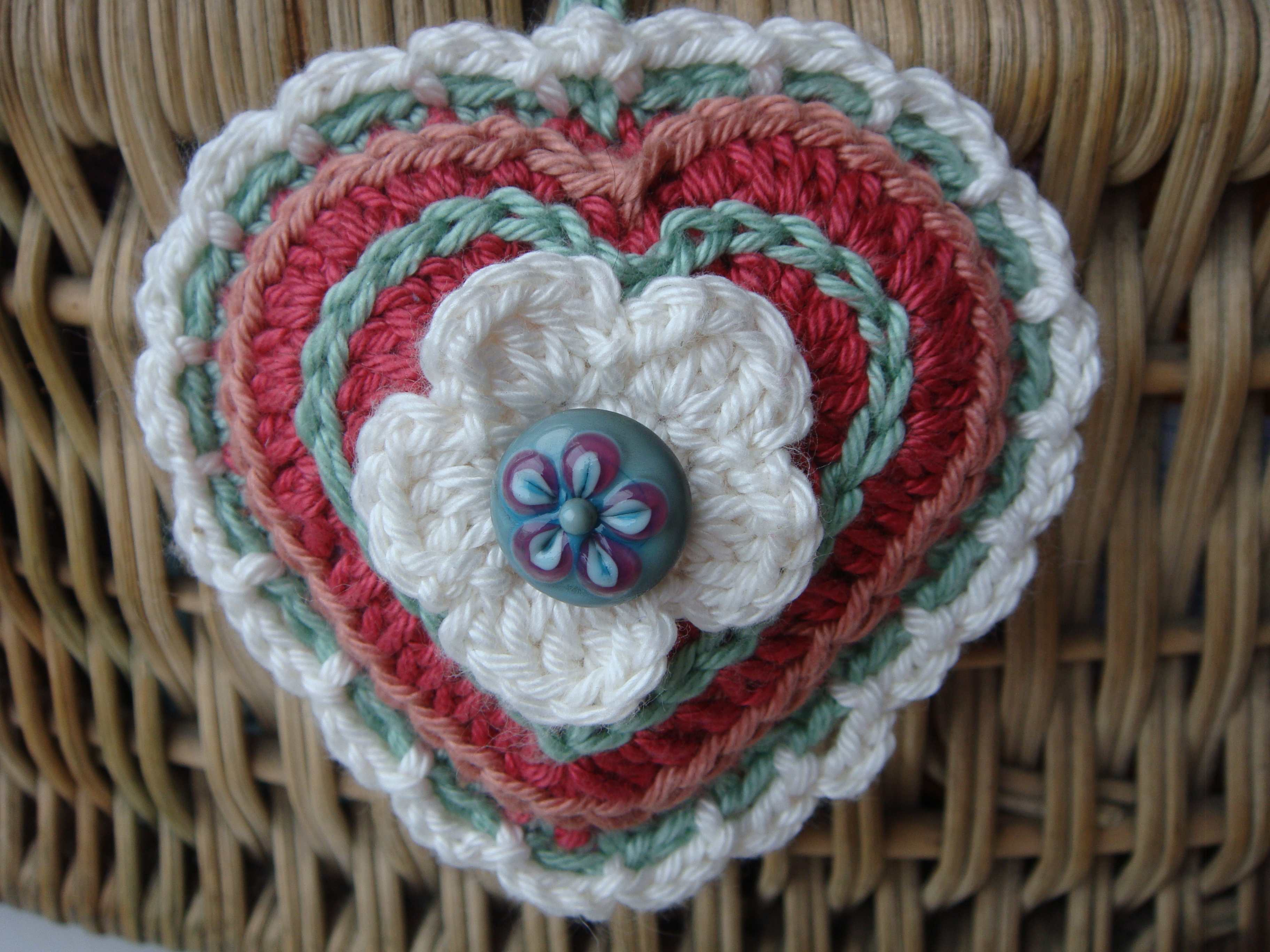 crochet fancy heart