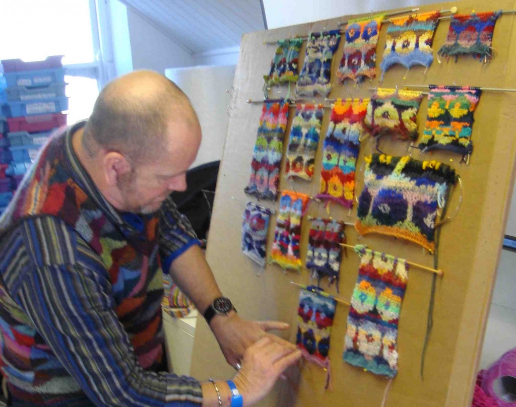Brandon Mably with poppy samples