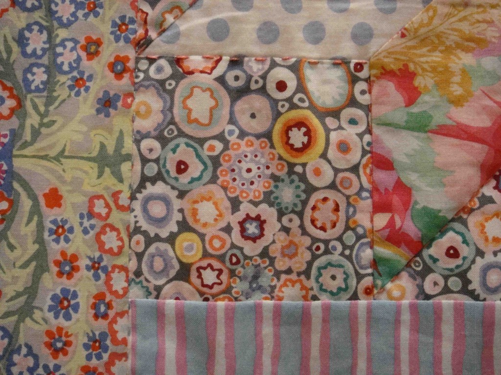 Close up of my favourite fabric on my favourite quilt!
